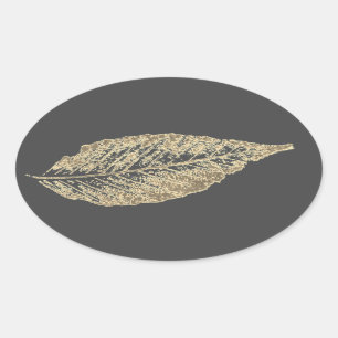 Images taken from direct nature leaf print Sticker