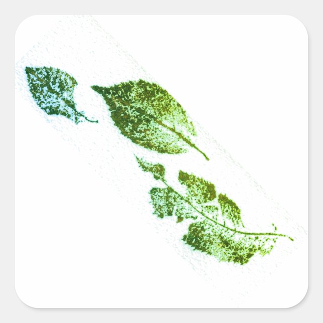Images taken from direct nature leaf print Sticker (Front)