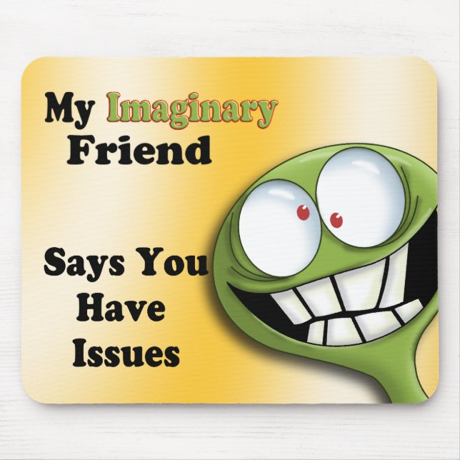 Imaginary Friend Mouse Mat (Front)