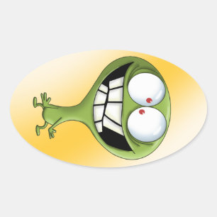Imaginary Friend Oval Sticker