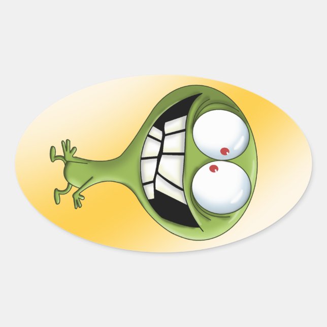 Imaginary Friend Oval Sticker (Front)