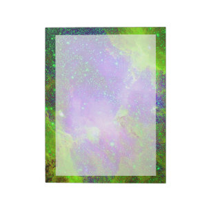 Imaginary Galaxy Nebula space image, Notepad