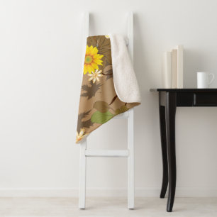 Imaginary Jungle 2 Sherpa Blanket
