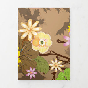 Imaginary Jungle 2 Tri-Fold Holiday Card
