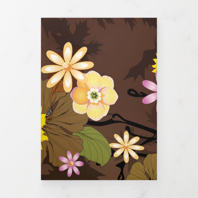 Imaginary Jungle 3 Tri-Fold Holiday Card (Cover)