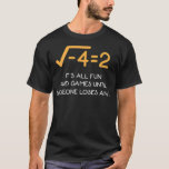 Imaginary number Mathematician Funny Math western  T-Shirt<br><div class="desc">Imaginary number Mathematician Funny Math western ranch .math, formula, funny math, mathematics, teacher, algebra, and games until, and math equations, for math teachers, formulary, function, funny, funny teacher, gift, gift for her, graph, i love math, integral, its all fun, laboratory, love teach, love teacher, math joke, math lover, math lovers,...</div>