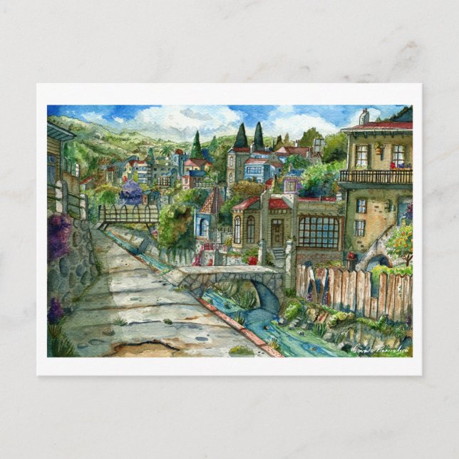 Imaginary Quilpué Corner Postcard (Front)