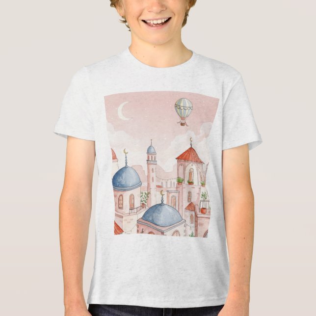 Imaginary town Tri-Blend shirt (Front)