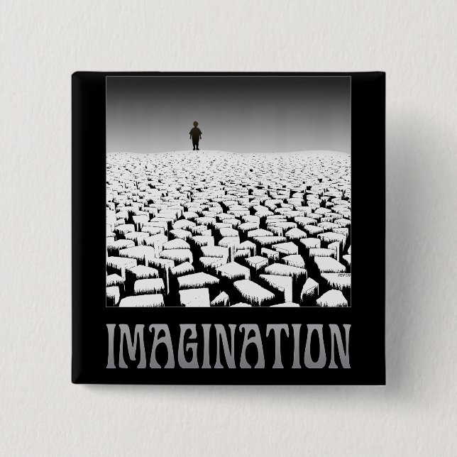 Imagination 15 Cm Square Badge (Front)