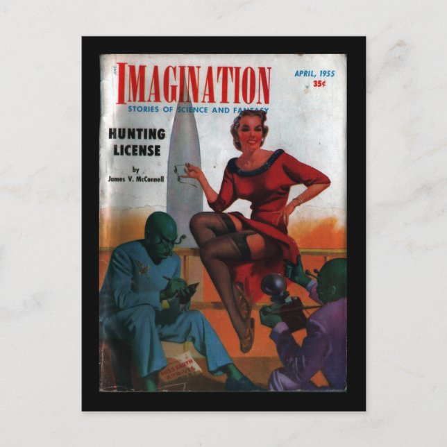 Imagination - 1955-4_Pulp Art Postcard (Front)