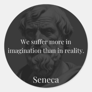 Imagination and Suffering: Seneca on Perception Classic Round Sticker