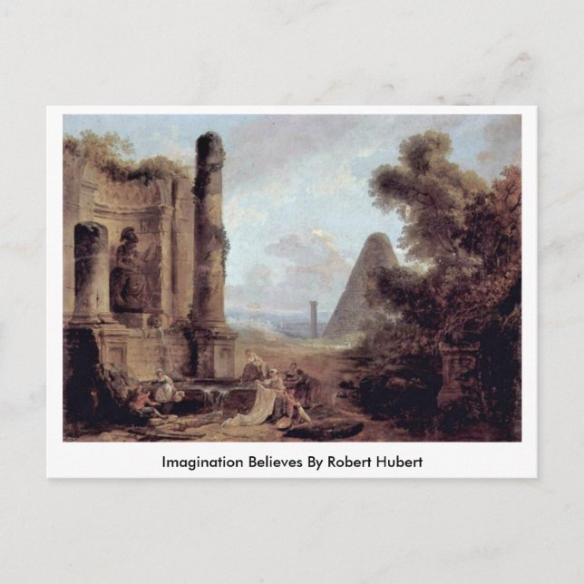 Imagination Believes By Robert Hubert Postcard (Front)