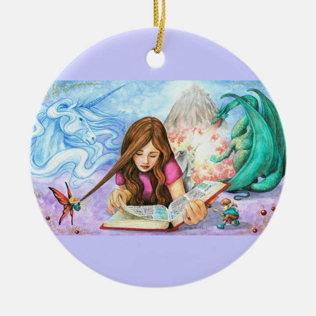Imagination Ceramic Tree Decoration (Front)