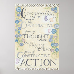 Imagination - Charles Haanel Quote Wall Art