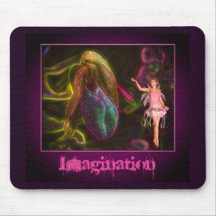 Imagination Fairy Flower Inspirational Mouse Mat