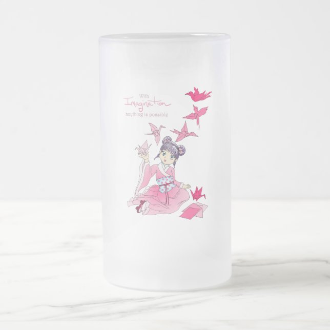 Imagination Frosted Glass Beer Mug (Center)