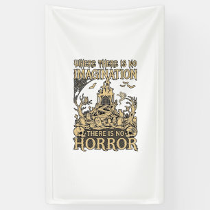 Imagination Horror Halloween Haunted House Cemeter Banner