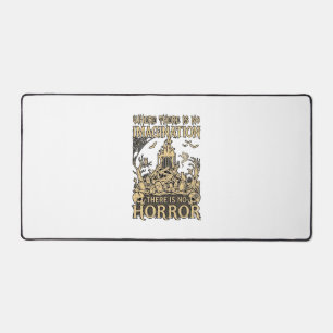 Imagination Horror Halloween Haunted House Cemeter Desk Mat