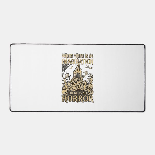 Imagination Horror Halloween Haunted House Cemeter Desk Mat (Front)