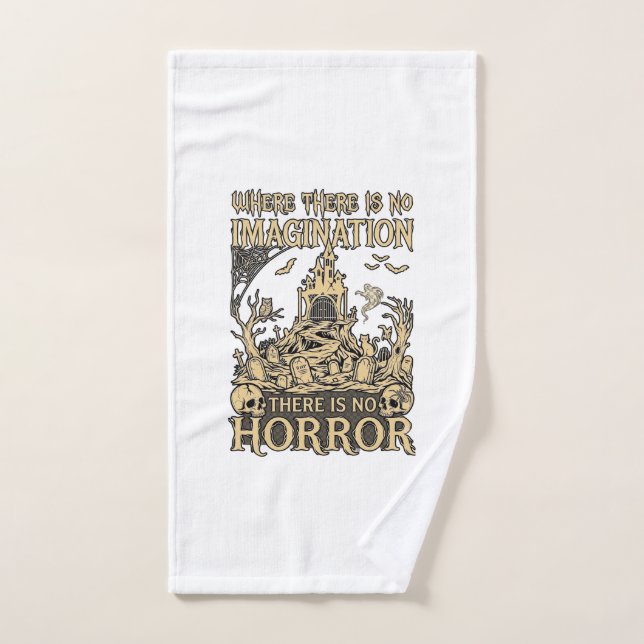Imagination Horror Halloween Haunted House Cemeter Hand Towel (Hand Towel)