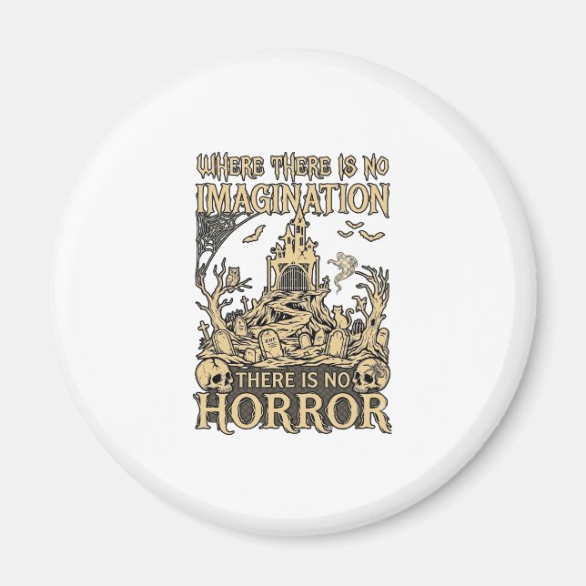 Imagination Horror Halloween Haunted House Cemeter Magnet (Front)
