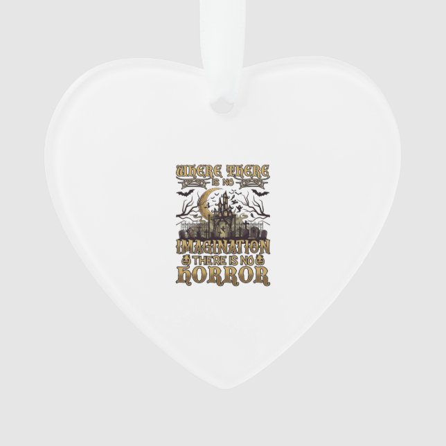 Imagination Horror Halloween Haunted House Graveya Ornament (Front)