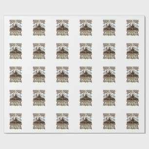 Imagination Horror Halloween Haunted House Graveya Wrapping Paper