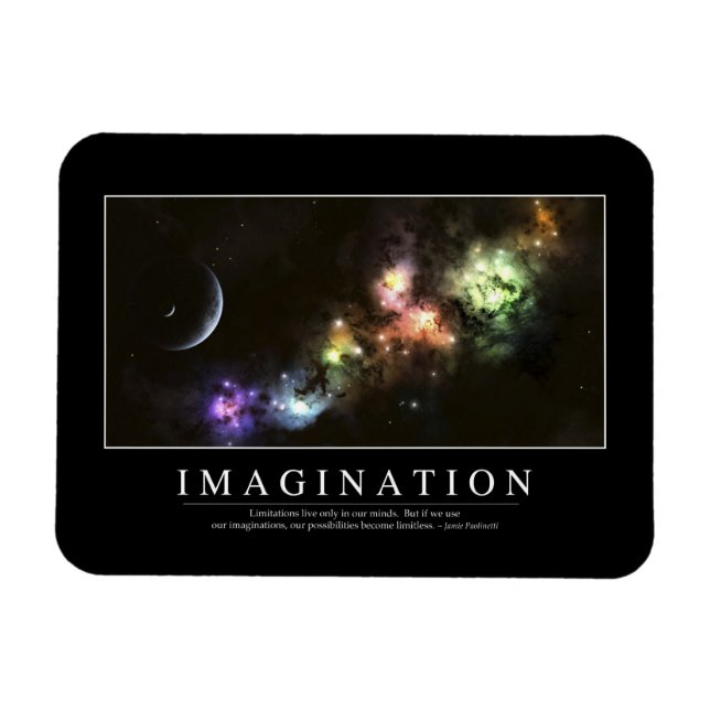 Imagination: Inspirational Quote Magnet (Horizontal)