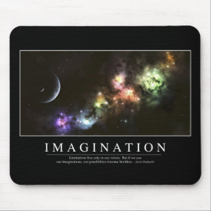 Imagination: Inspirational Quote Mouse Mat