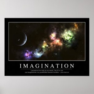 Imagination: Inspirational Quote Poster