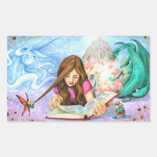 Imagination Rectangular Sticker