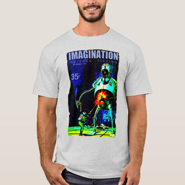 IMAGINATION: Science Fiction Pulp Comic  T-Shirt (Front)