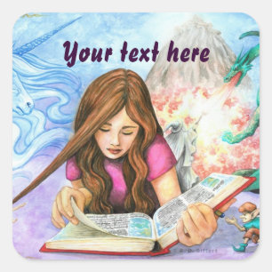 Imagination Square Sticker