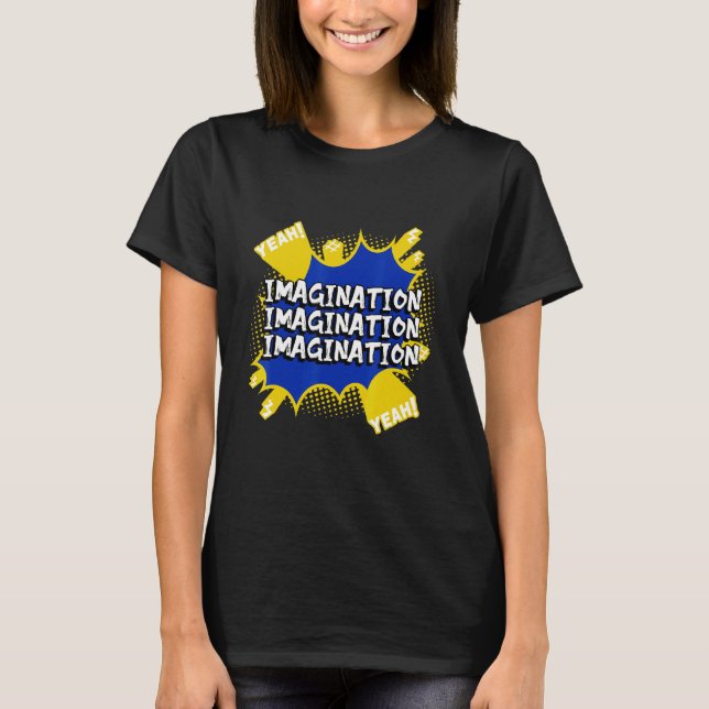 Imagination Thought Bubbles Artwork T-Shirt (Front)
