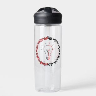 Imagination Unleased,w,Vinyl Wrapped Flask Water Bottle