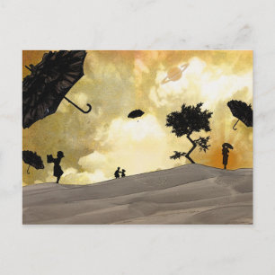 Imagination will set you free! postcard