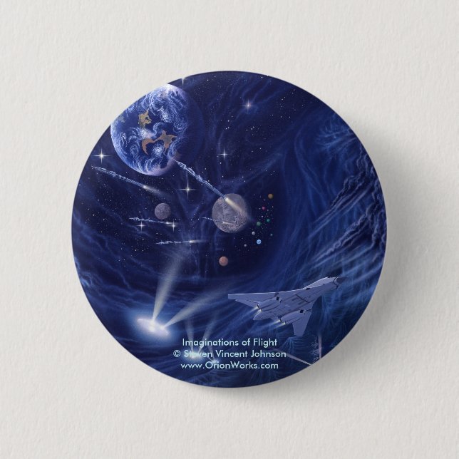 Imaginations of Flight, Imaginations of Flight... 6 Cm Round Badge (Front)