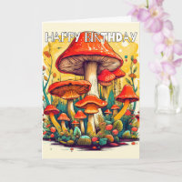Imaginative Sprouting Forest Mushrooms