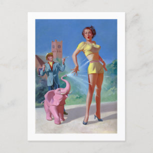 Imaginative Tales Digest (Jul, 1955) Postcard