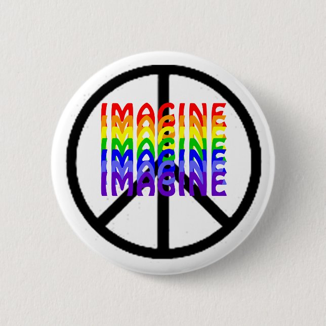 IMAGINE 6 CM ROUND BADGE (Front)