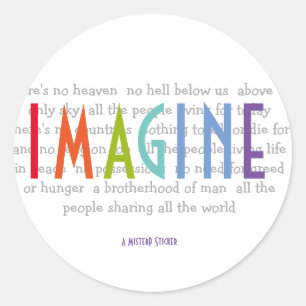 IMAGINE - A MisterP Sticker
