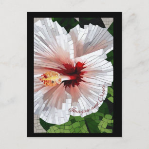 Imagine and Create Mosaic Flower Postcard