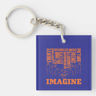 Imagine - ASL Design Key Ring