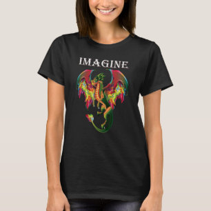 Imagine Being A Dragon Breathing Fire Magical Wing T-Shirt
