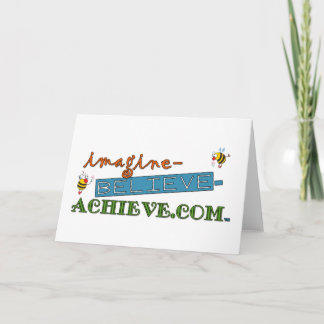 imagine-believe-achieve.com greeting card