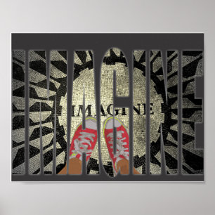 imagine black poster