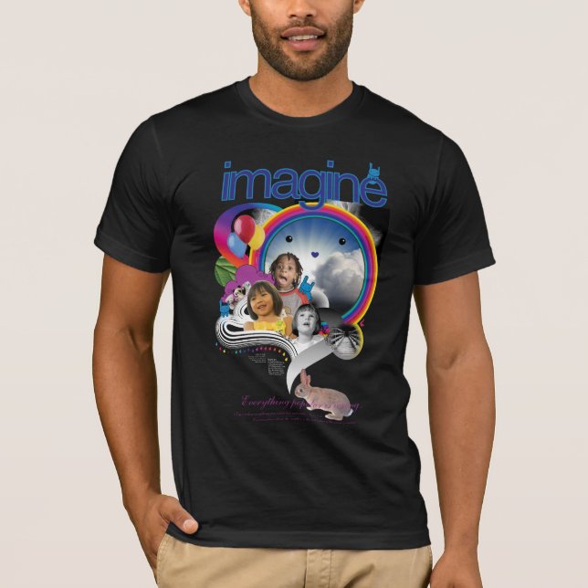 Imagine Black: Test Image to Test Printing Quality T-Shirt (Front)