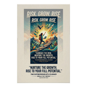 Imagine Build Achieve Motivational Poster