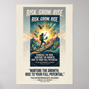 Imagine Build Achieve Motivational Poster
