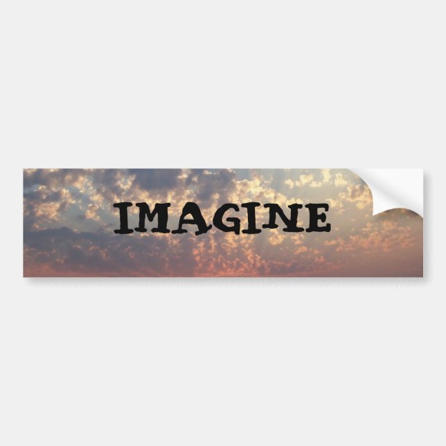 IMAGINE BUMPER STICKER (Front)